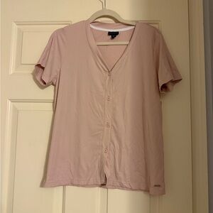 Tahari Light Pink Button-Down Shirt